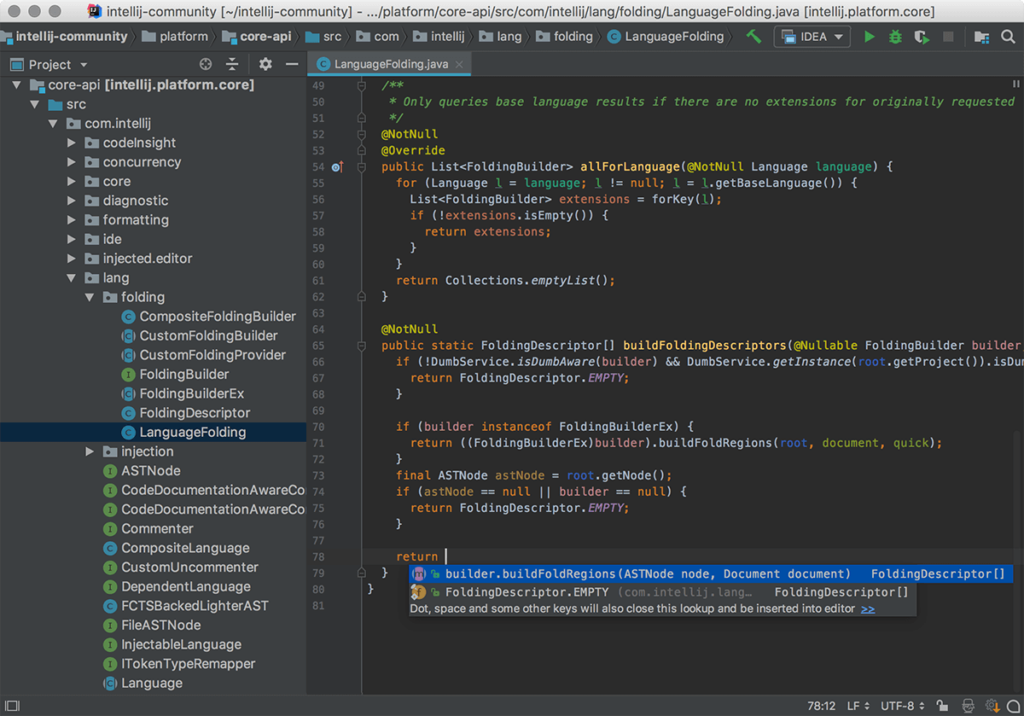 intellij screenshot