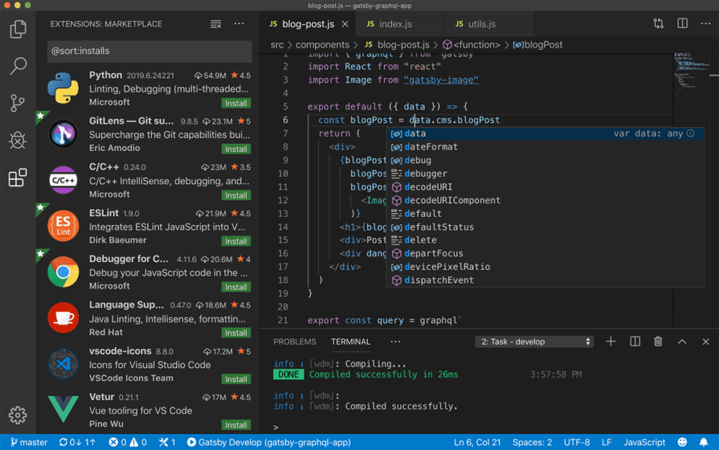 VS Code Screenshot