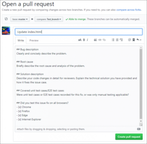 How to Enhance Pull Requests Using Templates