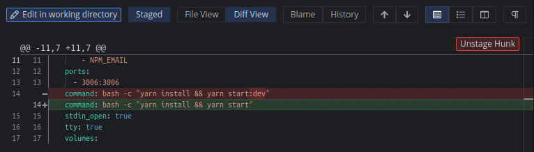 git diff in GitKraken