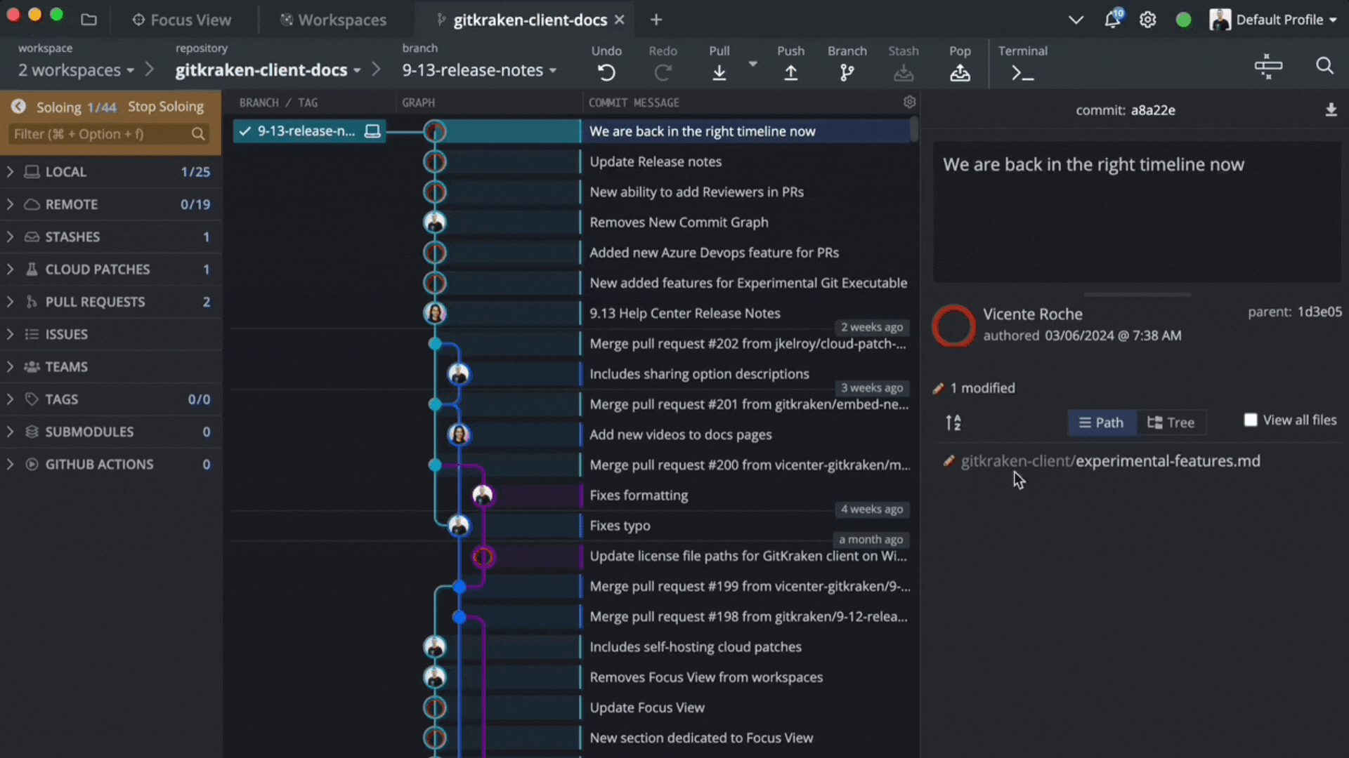 Squashing Commits in GitKraken Client