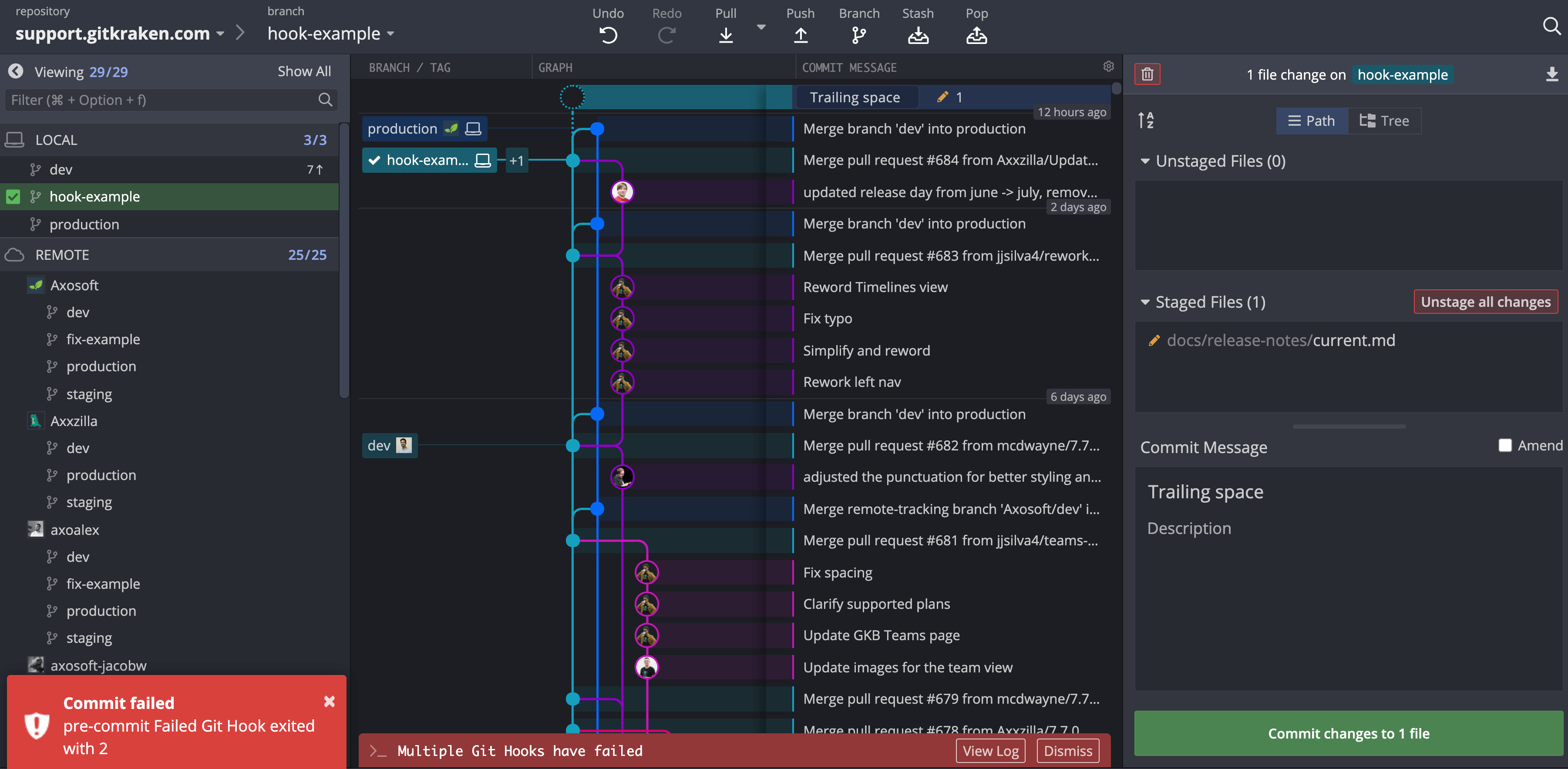 Powerful Git Features GitKraken