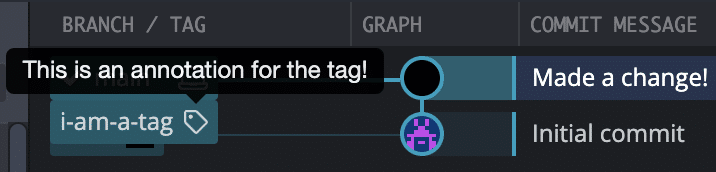 git push tag annotated tag tooltip GitKraken