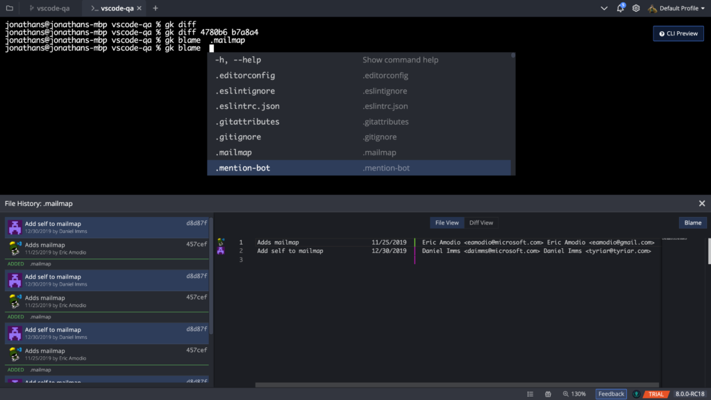 GitKraken Blame