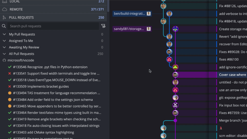 gitkraken for teams git pull request panel