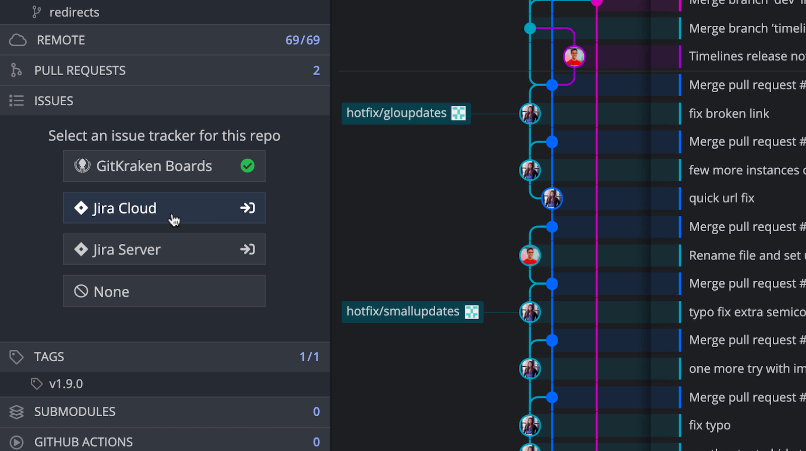 Jira integration connect GitKraken