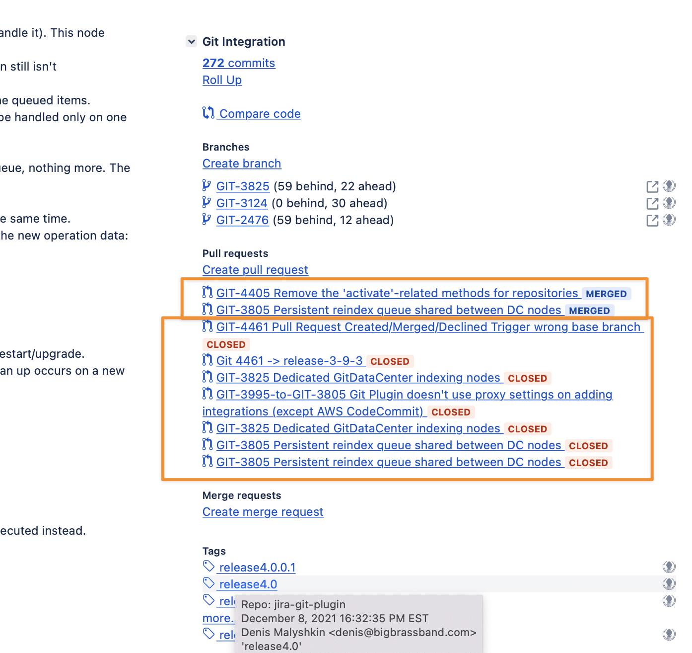 Git Integration for Jira v4.0 Data Center and Server | New Git Indexing