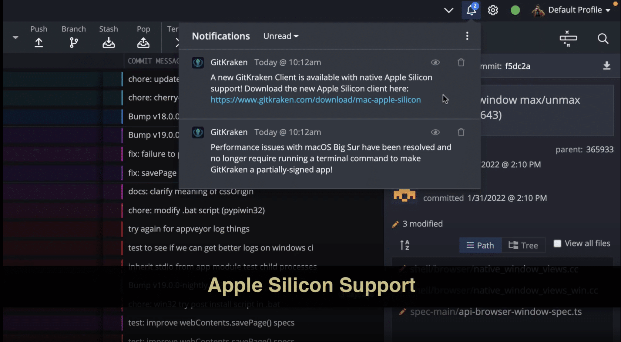GitKraken Client v8.3 Release - Now 2x Faster for Apple Silicon Users