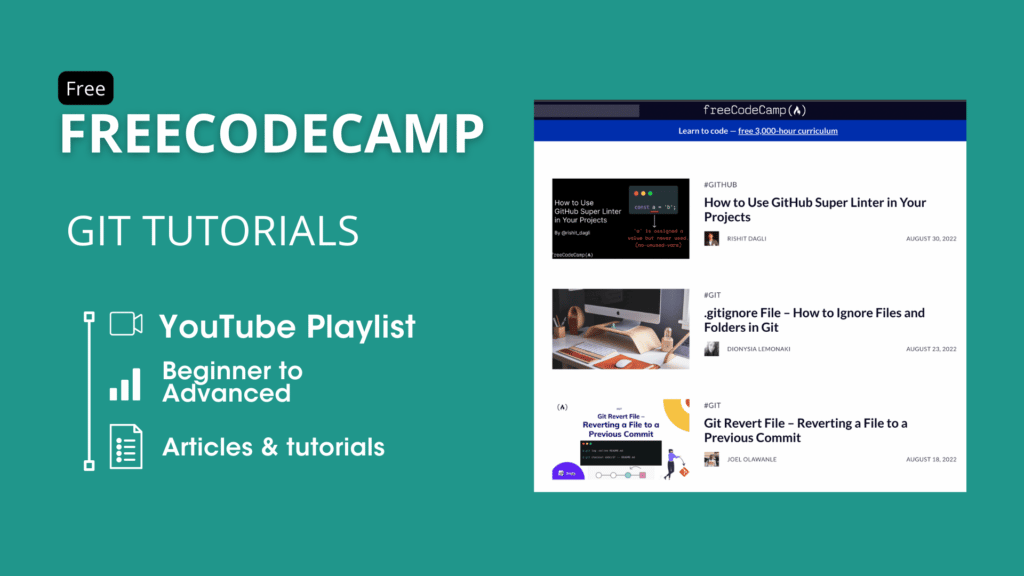 FreeCodeCamp Free Git Course