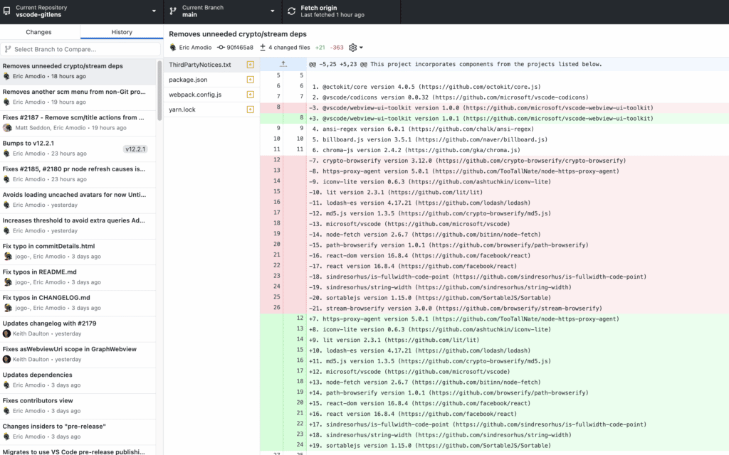 GitHub Desktop UI