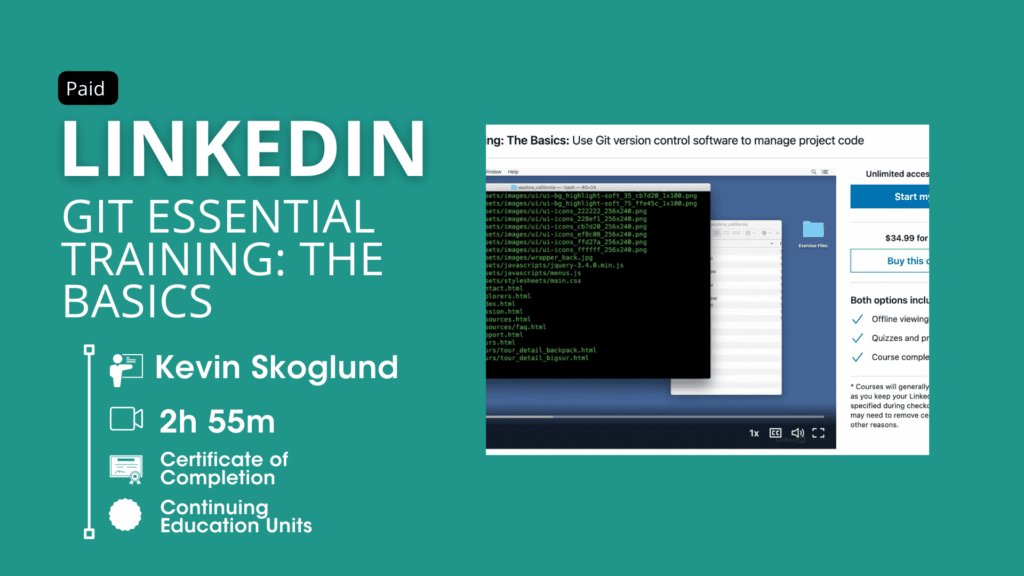 LinkedIn Learning Git Course