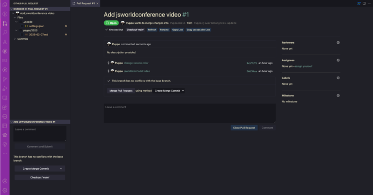 Creating Merging Pull Requests In Vs Code Creating Merging Pull Requests In Vs Code