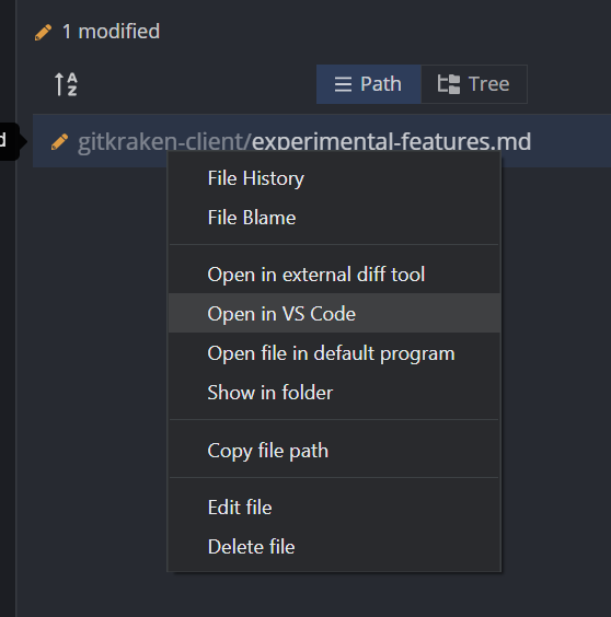 External Tool Settings in GitKraken Client