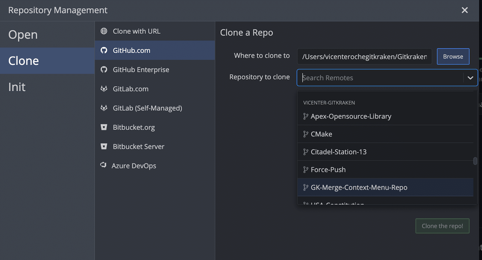 GitKraken Client has a deep integration with GitHub