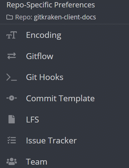 Repo-Specific Preferences in GitKraken Client