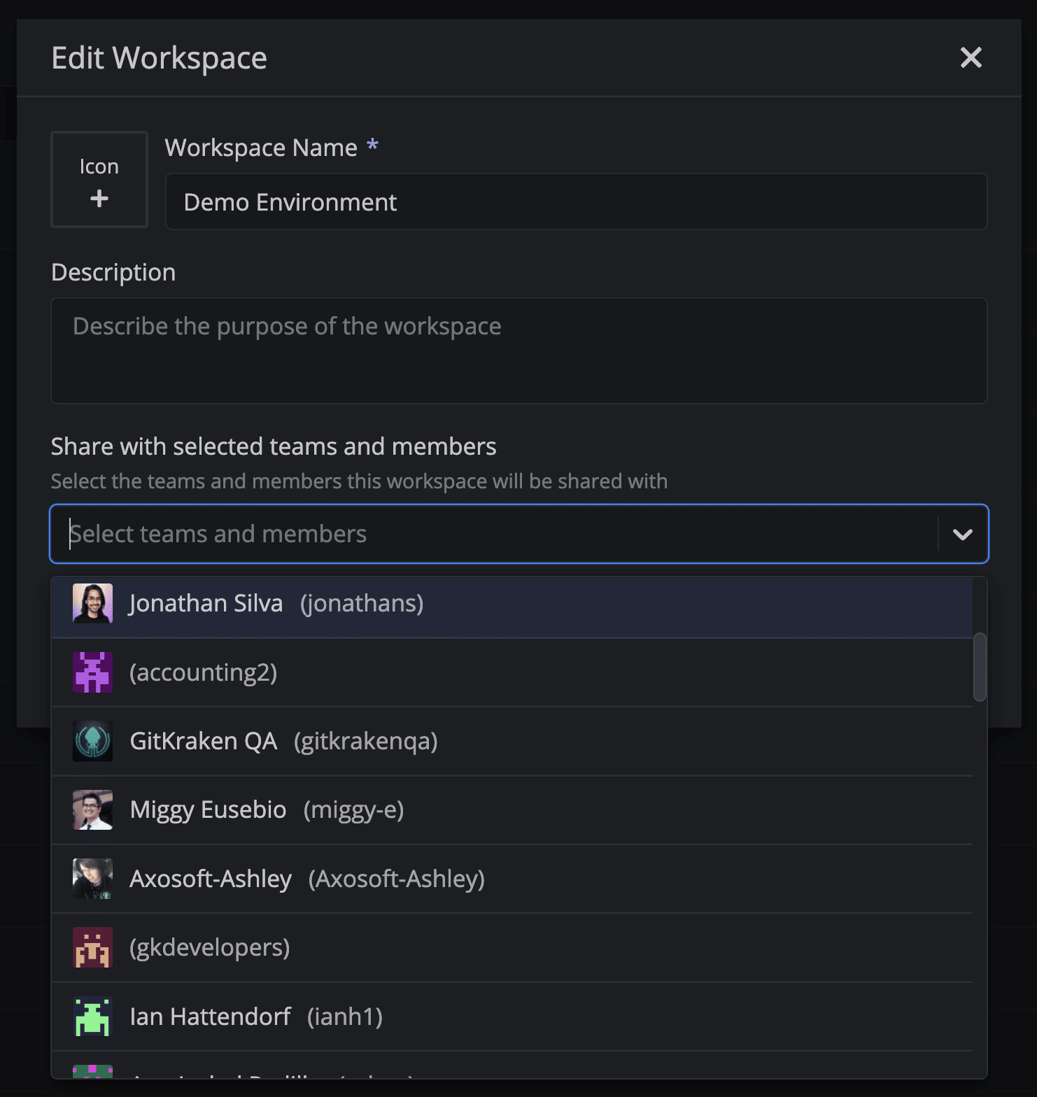 Adding a new team member to the Shared Workspace