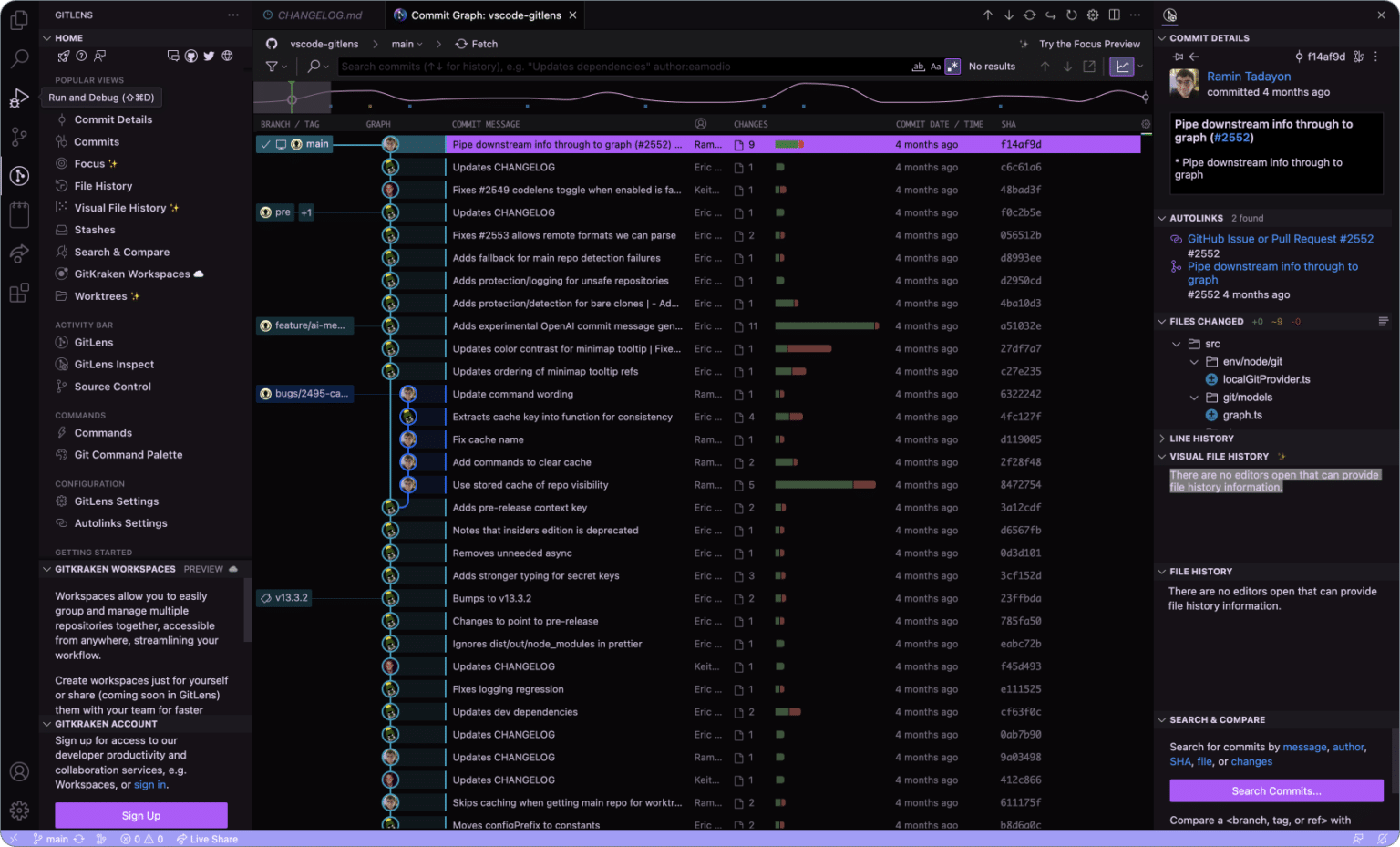 GitLens Pro Features