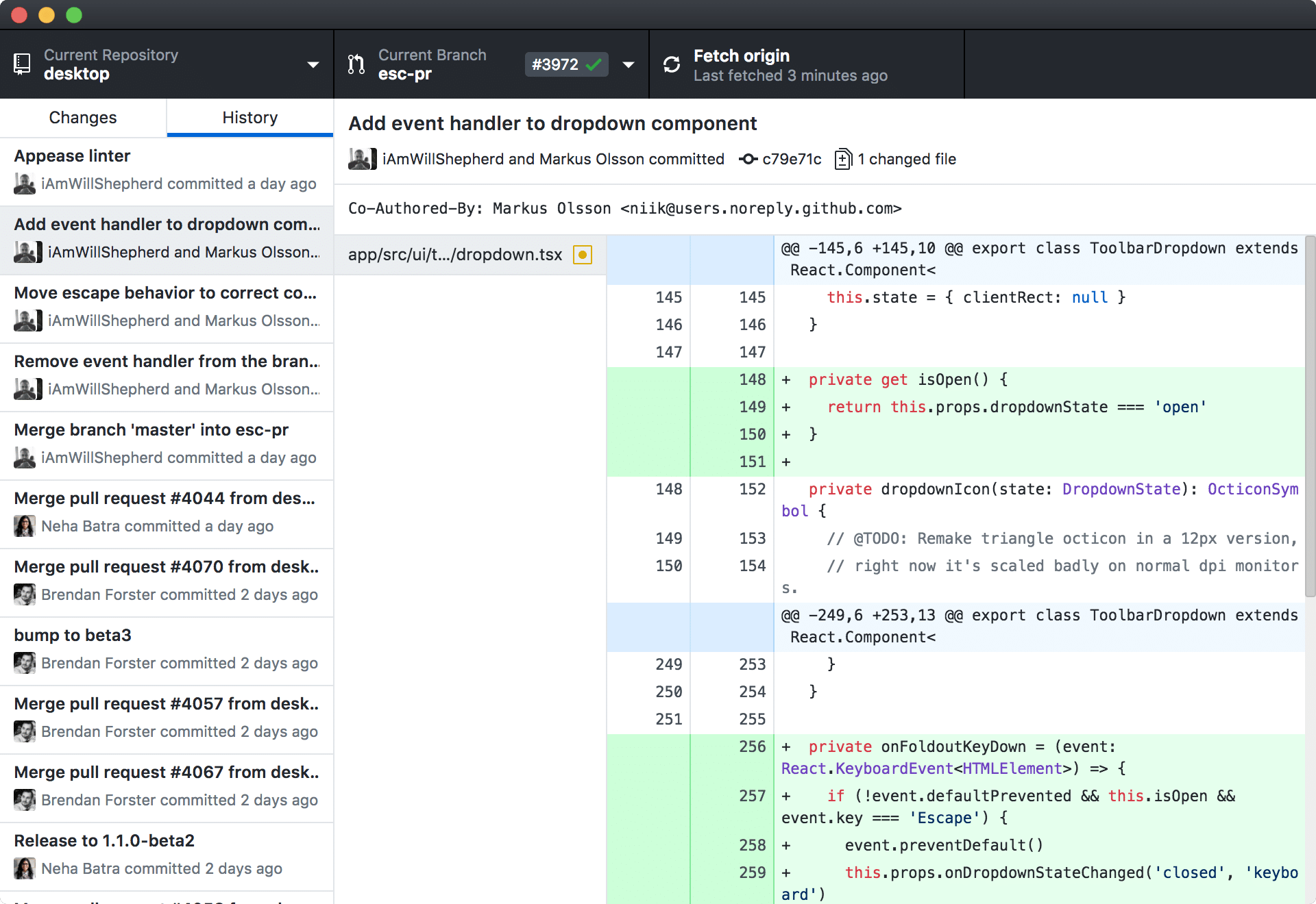 GitHub Desktop Git GUI for Public Sector Software Developers