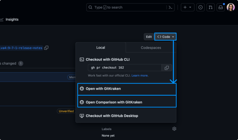 Open repo from a GitHub or GitLab repository page