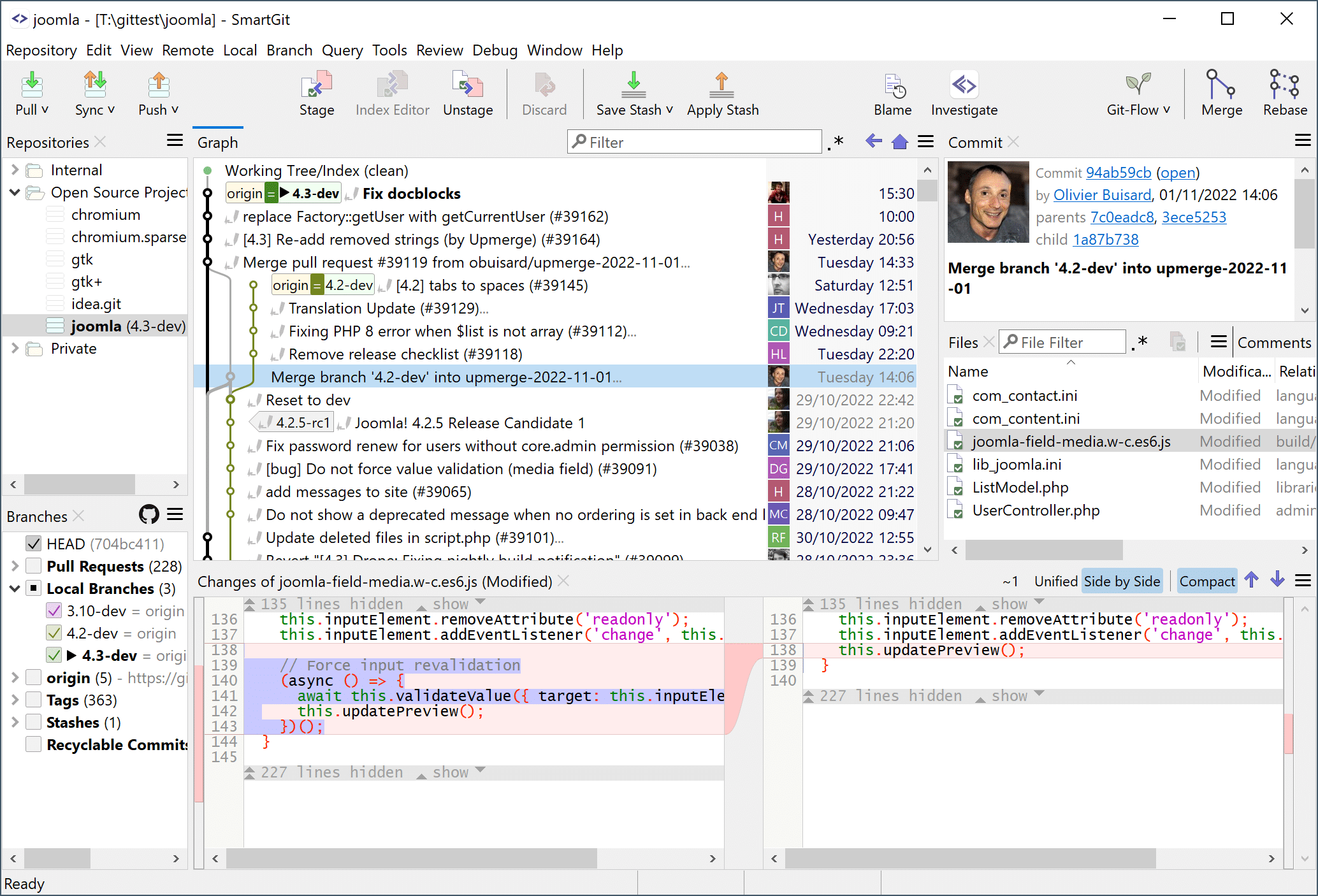 SmartGit Git GUI for Public Sector Software Developers