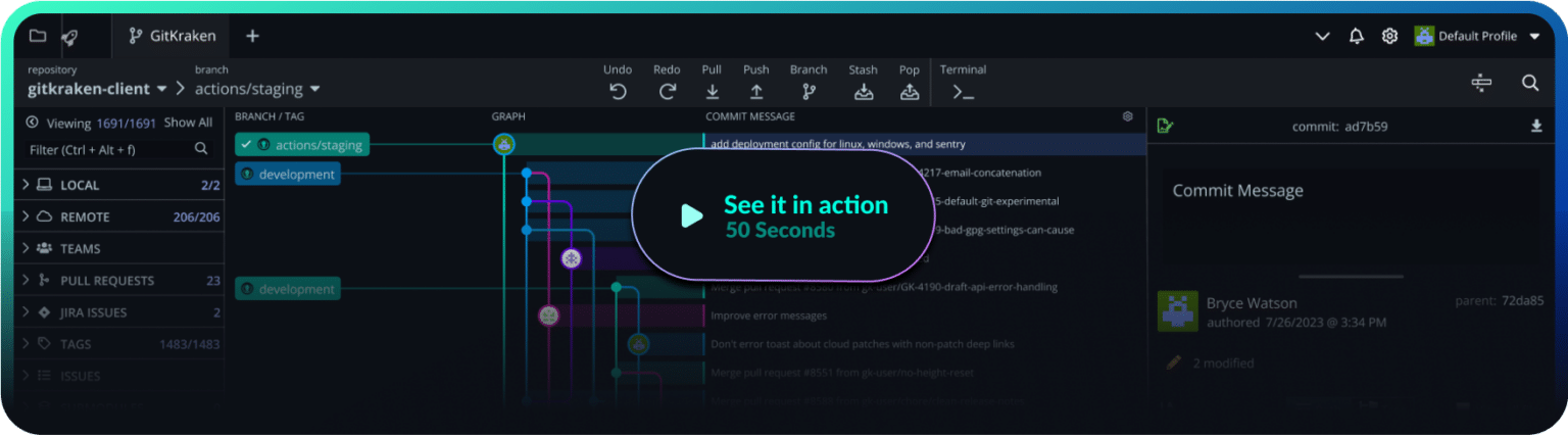 Try Gitkraken Free Download The Gitkraken Desktop