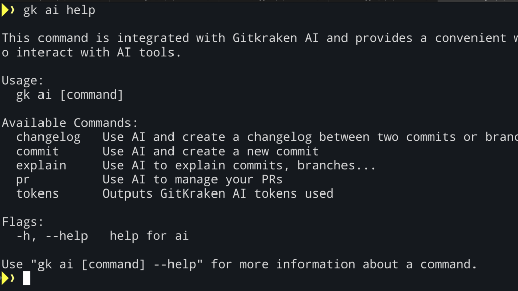 List of new AI commands