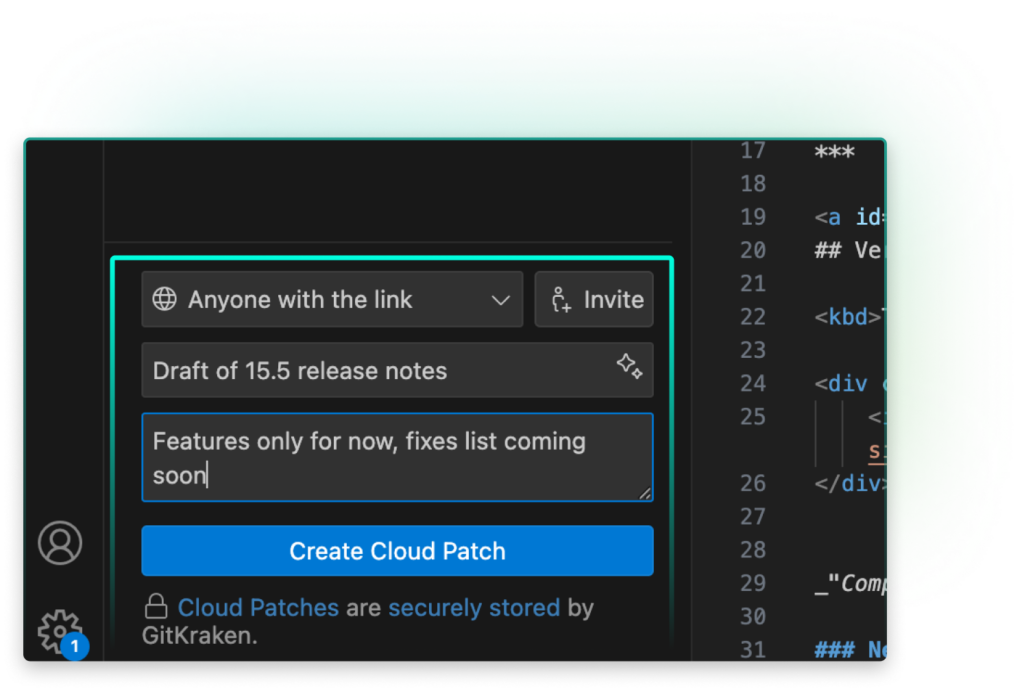 Cloud Patches: Share Git Changes Without Committing | GitKraken