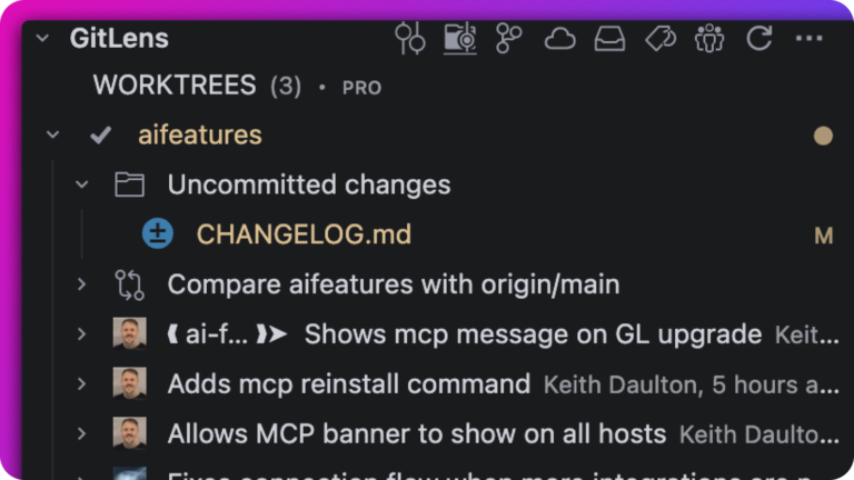 GitLens in Trae – GitKraken AI Git Context for AI Coding | Free & Pro