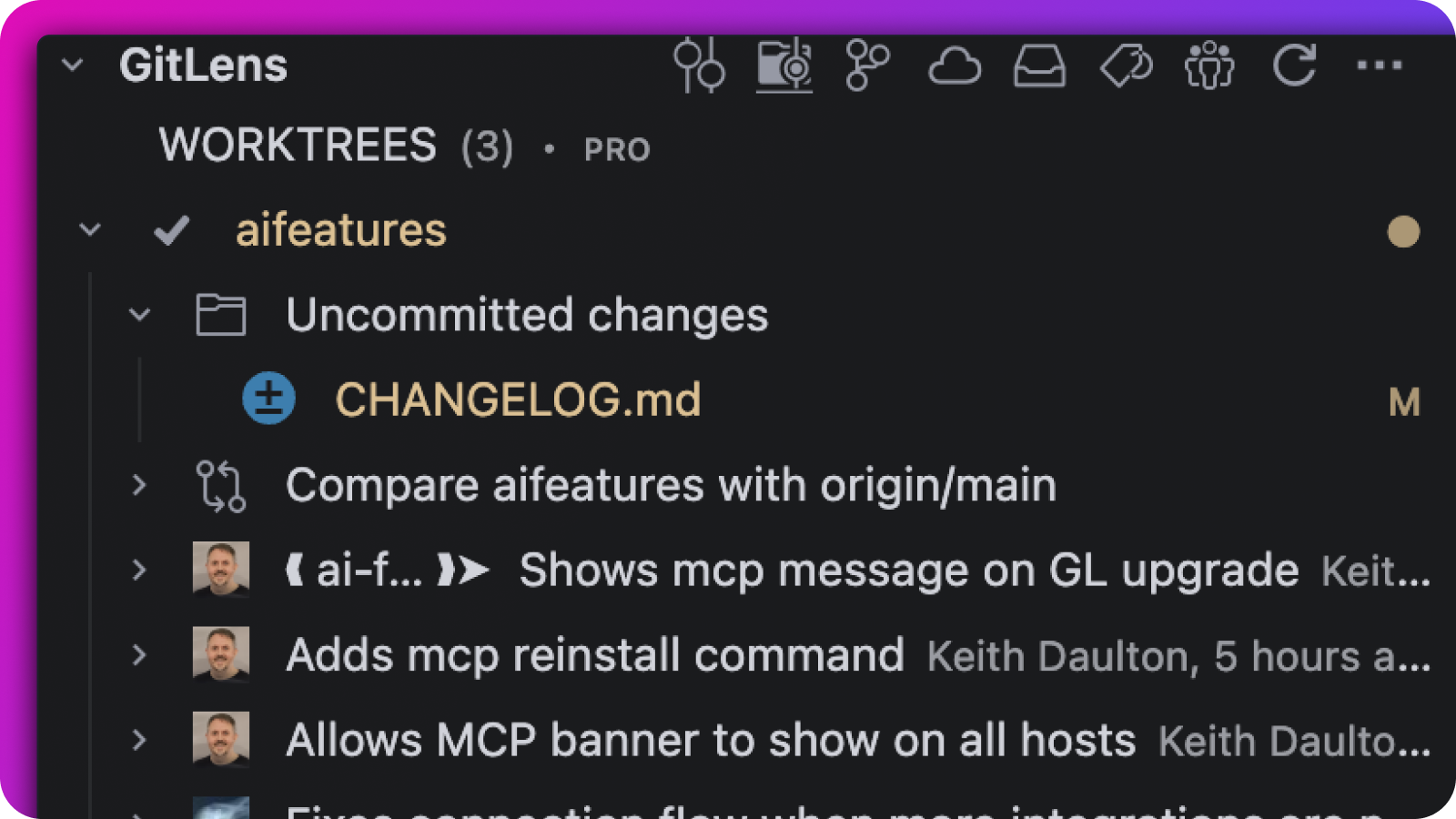 GitLens in Trae – GitKraken AI Git Context for AI Coding | Free & Pro