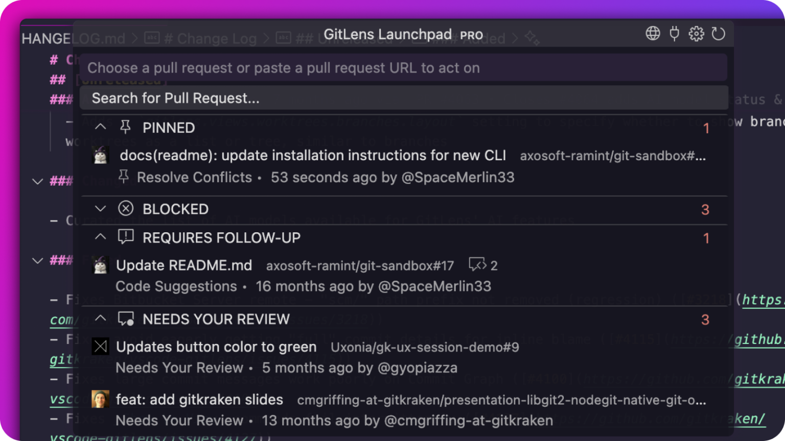 GitLens for Windsurf – AI Git Insights & History in VS Code+ | Free & Pro