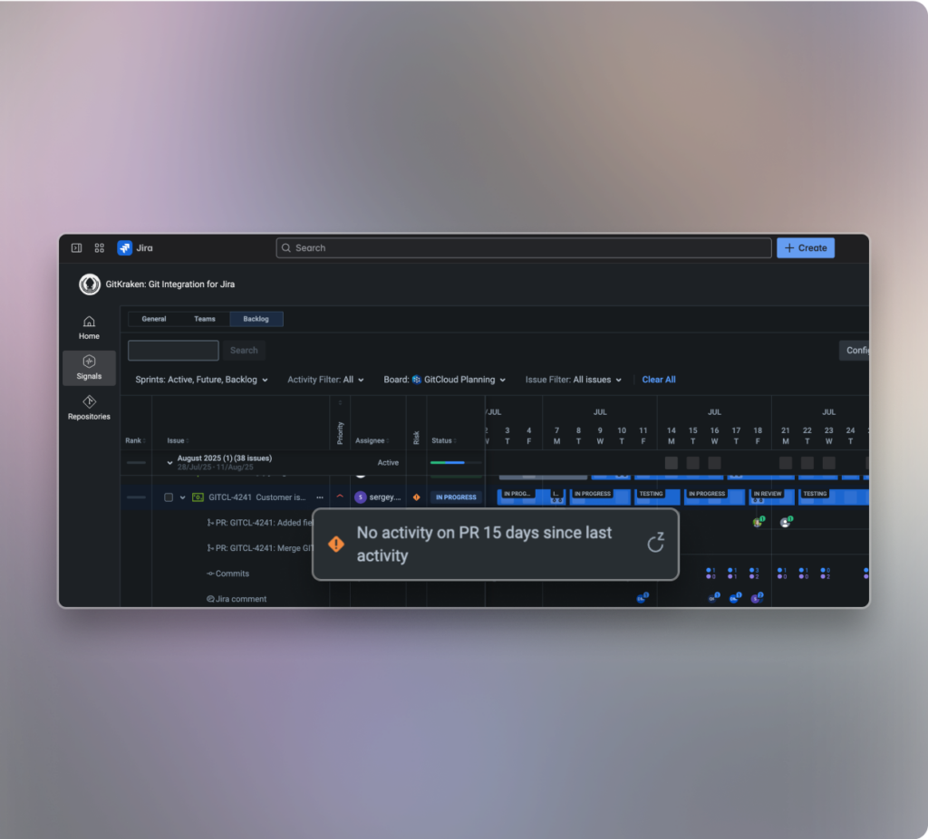 Jira Development Visibility: Link Git Activity to Issues | GitKraken