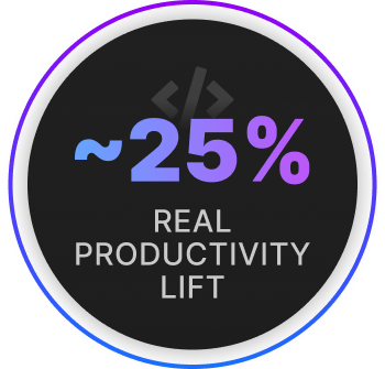 ~25% Real Productivity Lift