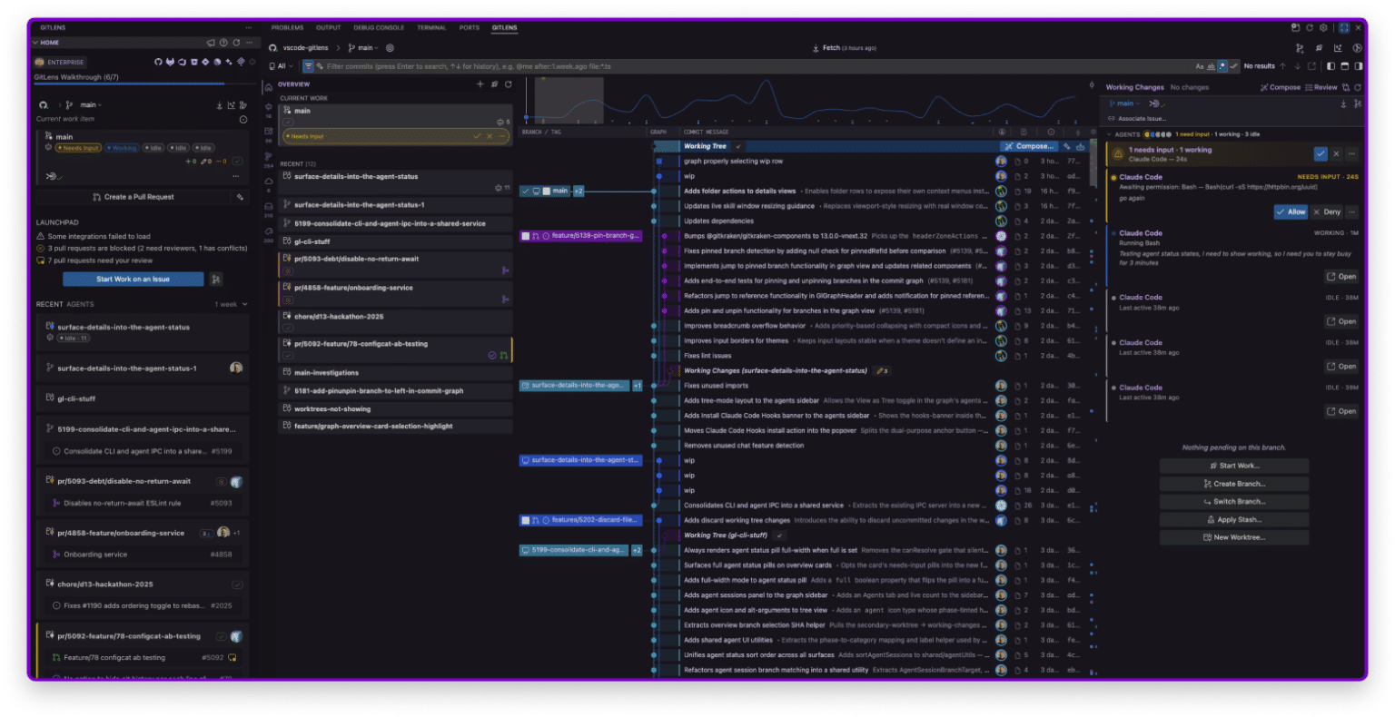 GitLens for VS Code – AI‑Powered Git Superpowers | Free & Pro