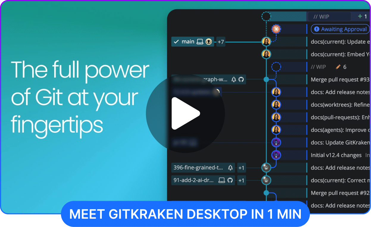 Meet GitKraken Desktop in 1 minute (video)